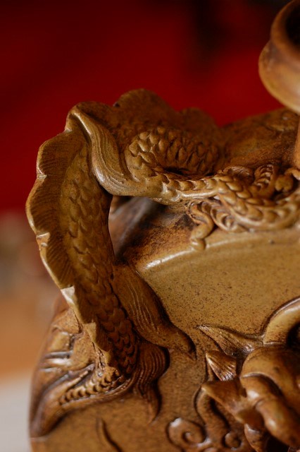 【源・h】琉球壷屋焼 龍巻（タックワサー）雲龍文 時代壺 2025年最新Yahoo!オークション -壺屋 焼の中古品・新品・未使用品一覧